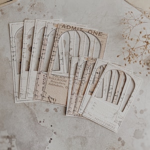 Découpes | Cadres en arc | Journalisation | Artisanat en papier | Scrapbooking | Fournitures pour journaux indésirables | Lot de 10 pièces