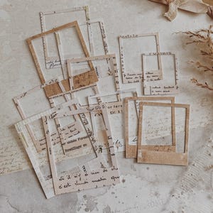 Journaling Frames | Deco Frames | Collage Frames | Paper Ephemera | Vintage Design Cards | Set 10 pcs