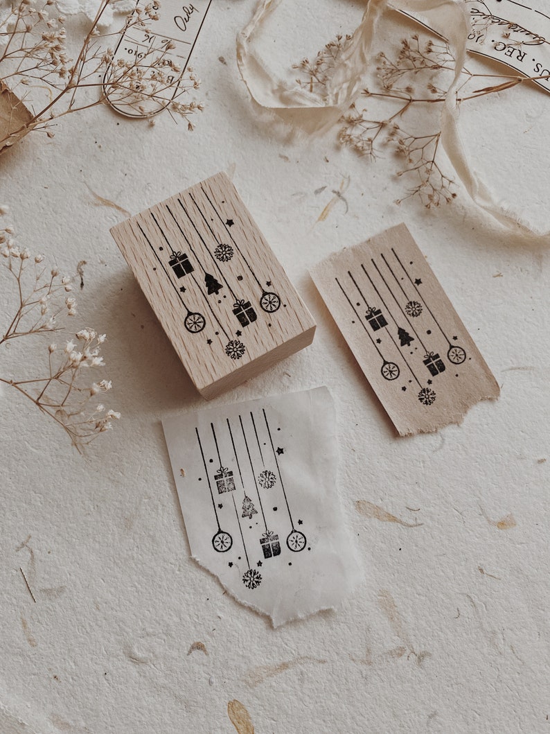 Rubber Stamp Wooden Rubber Stamp Journal Stamps Bullet Journal Vintage Rubber Stamp Decorative Stamp Planner Stamp christmas ornaments