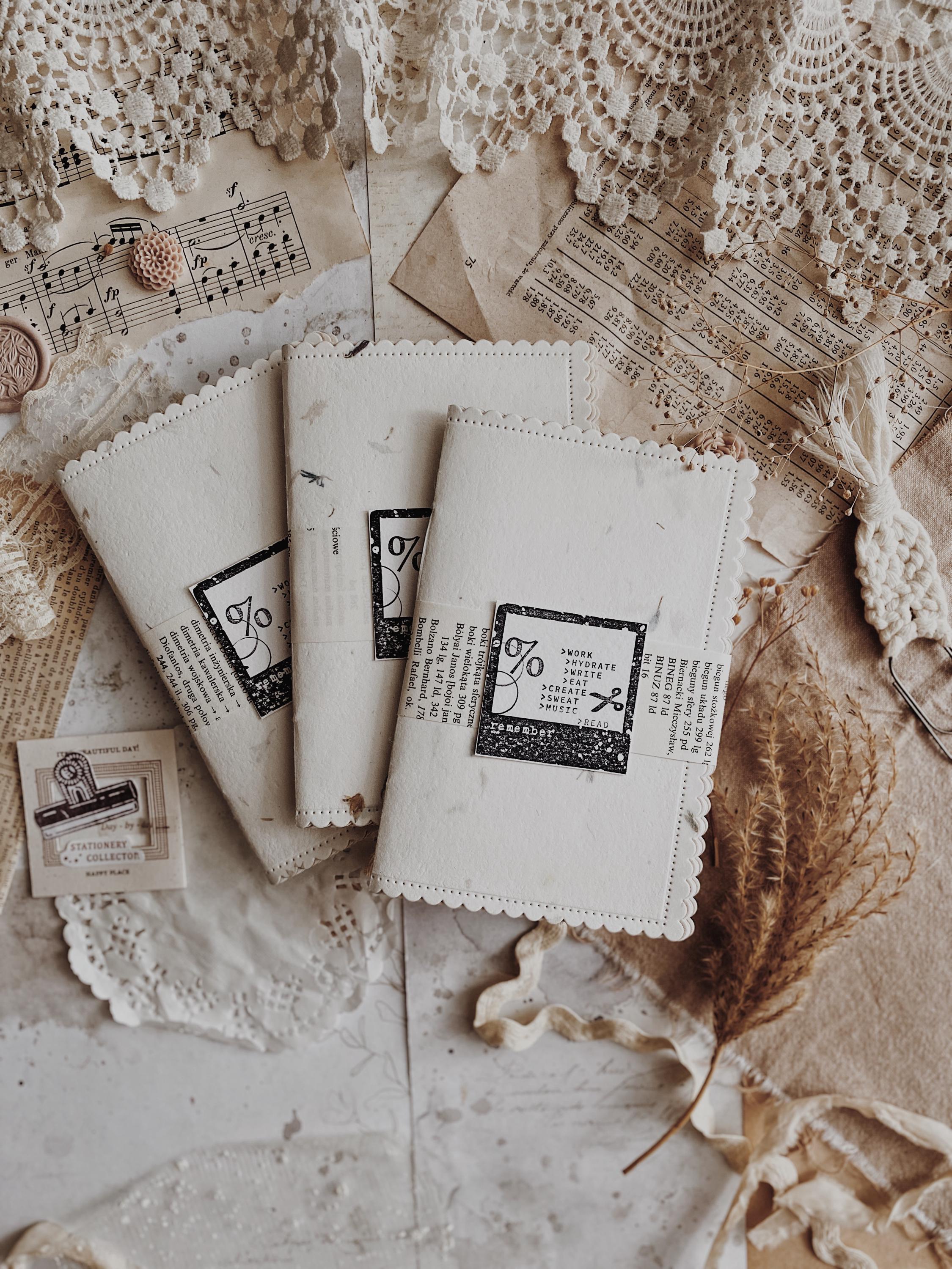 Scallop Edge Journal | Mixed Paper Journal | Junk Journal | Scrapbooking Journal