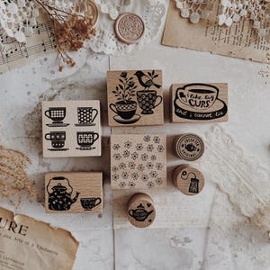 Rubberstempel | Houten rubberen stempel | Dagboekpostzegels | Bulletjournaal | Rubberstempel voor briefpapier | Decoratieve stempel | Plannerstempel
