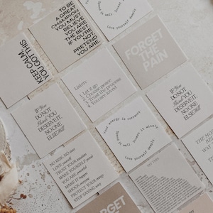 Vierkante esthetische kaarten | Uitsneden | Efemere collages | Dagboekkaarten | Papiersnoepjes | Tijdschrift ephemera | Set van 15 stuks