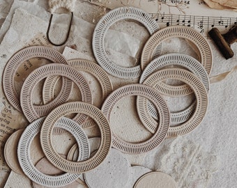 Marcos circulares de papel hechos a mano: troqueles para scrapbooking (juego de 20)