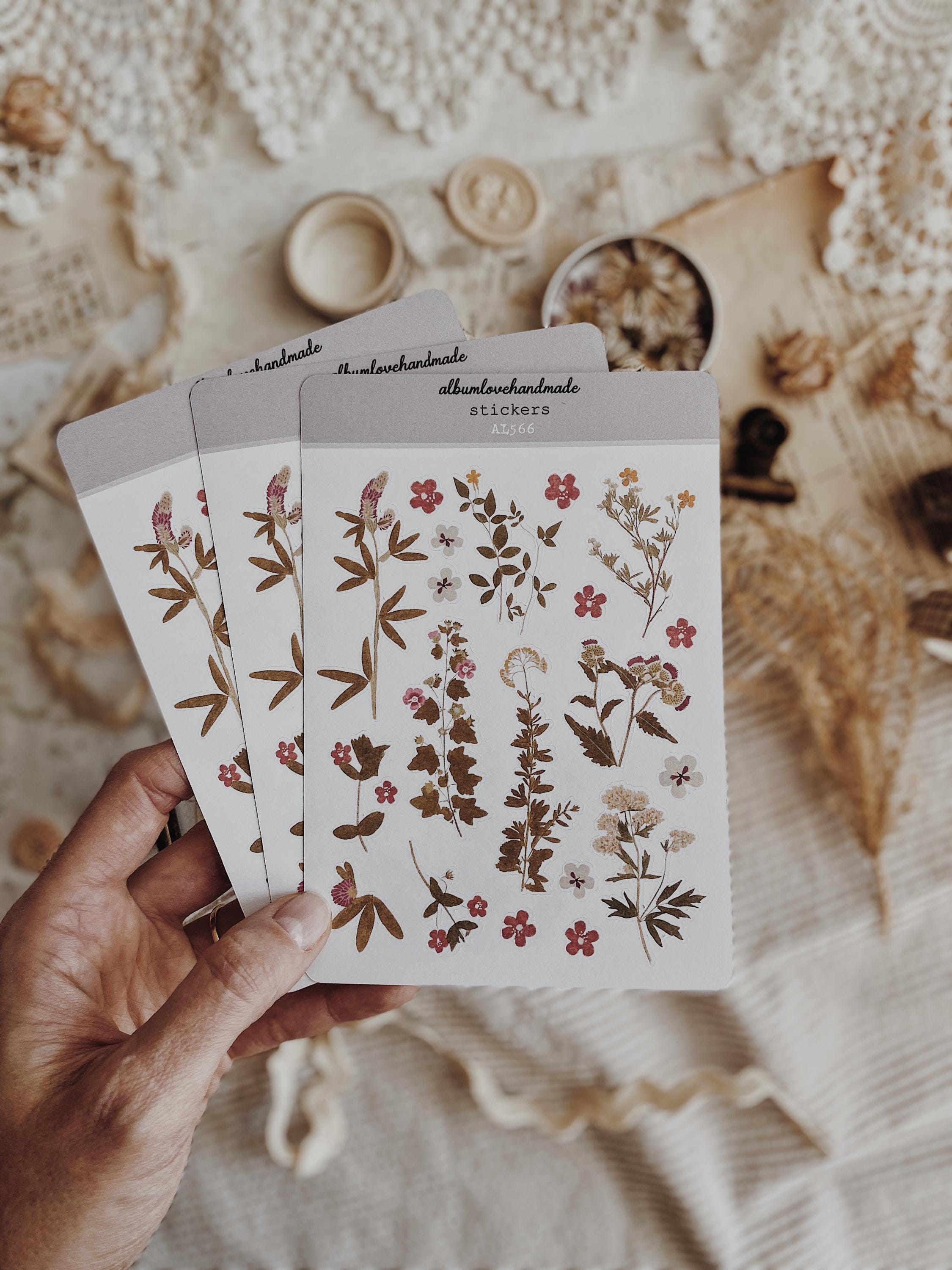 Botanical Sticker Sheet | Printable Planner Stickers (digital Download ...