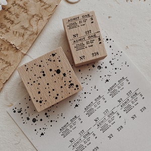 Rubber Stamp Wooden Rubber Stamp Journal Stamps Bullet Journal Vintage Rubber Stamp Decorative Stamp Planner Stamp image 9