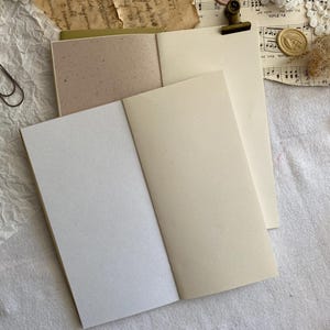Inserto diario / Inserto diario in carta mista / Diario spazzatura / Carta Kraft / Formato passaporto / Formato normale / Formato mini