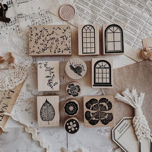 Timbro in gomma / Timbro in gomma di legno / Timbri per diario / Bullet Journal / Timbro in gomma per cancelleria / Timbro decorativo / Timbro per pianificatore