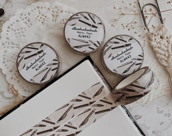 Nastro washi / Design penna vintage / Nastro washi per diario / Nastro washi per planner / Nastro decorativo / Nastro washi / Washi per bullet journal