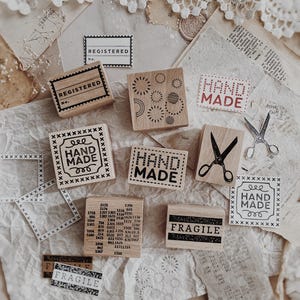 Rubberstempel | Houten rubberen stempel | Dagboekpostzegels | Bulletjournaal | Vintage rubberen stempel | Decoratieve stempel | Plannerstempel
