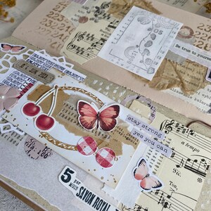 Strawberry Theme Ephemera: Journaling Stickers, Patterned Paper (A4 Printable) image 9