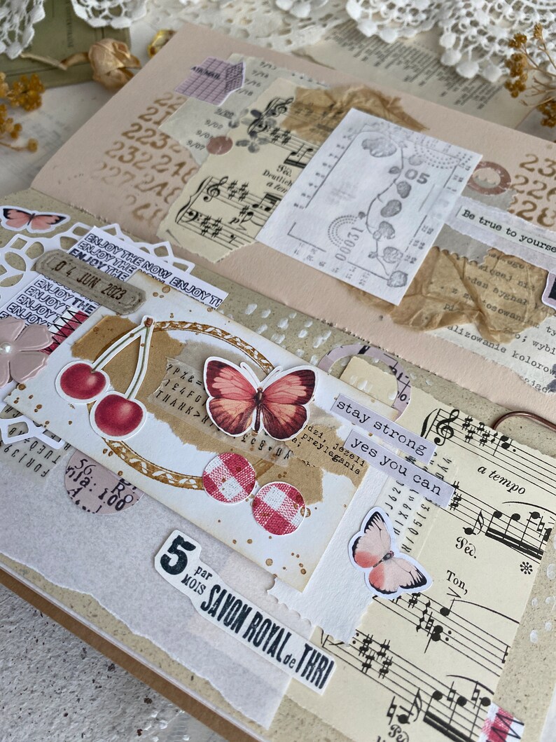 Strawberry Theme Ephemera: Journaling Stickers, Patterned Paper (A4 Printable) image 9