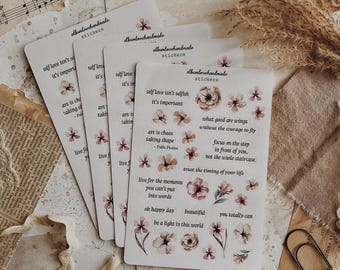 Word Journaling Stickers: Typewriter Style, Scrapbooking, Planner