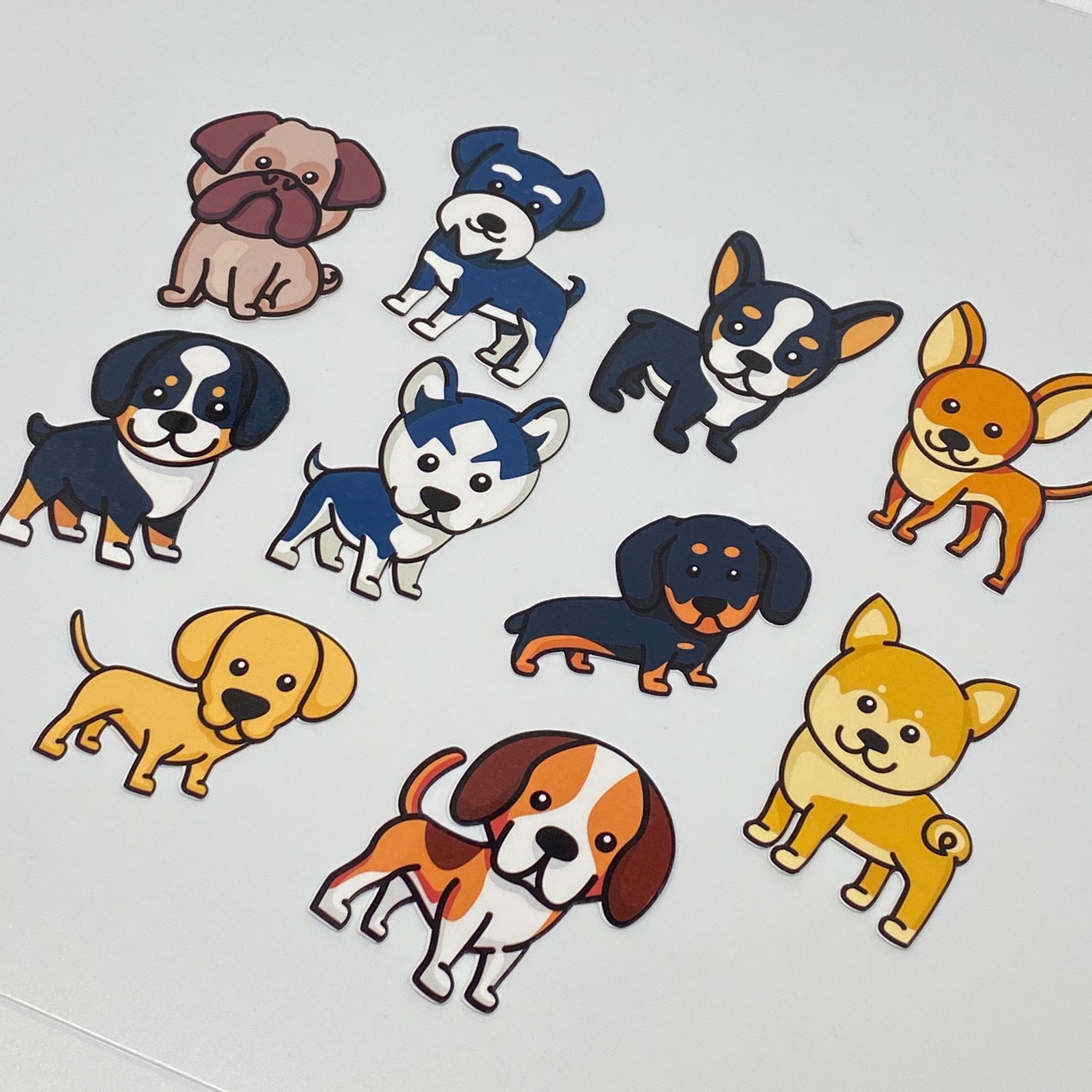 Puppy Pack sticker set dog breed variety stickers Etsy