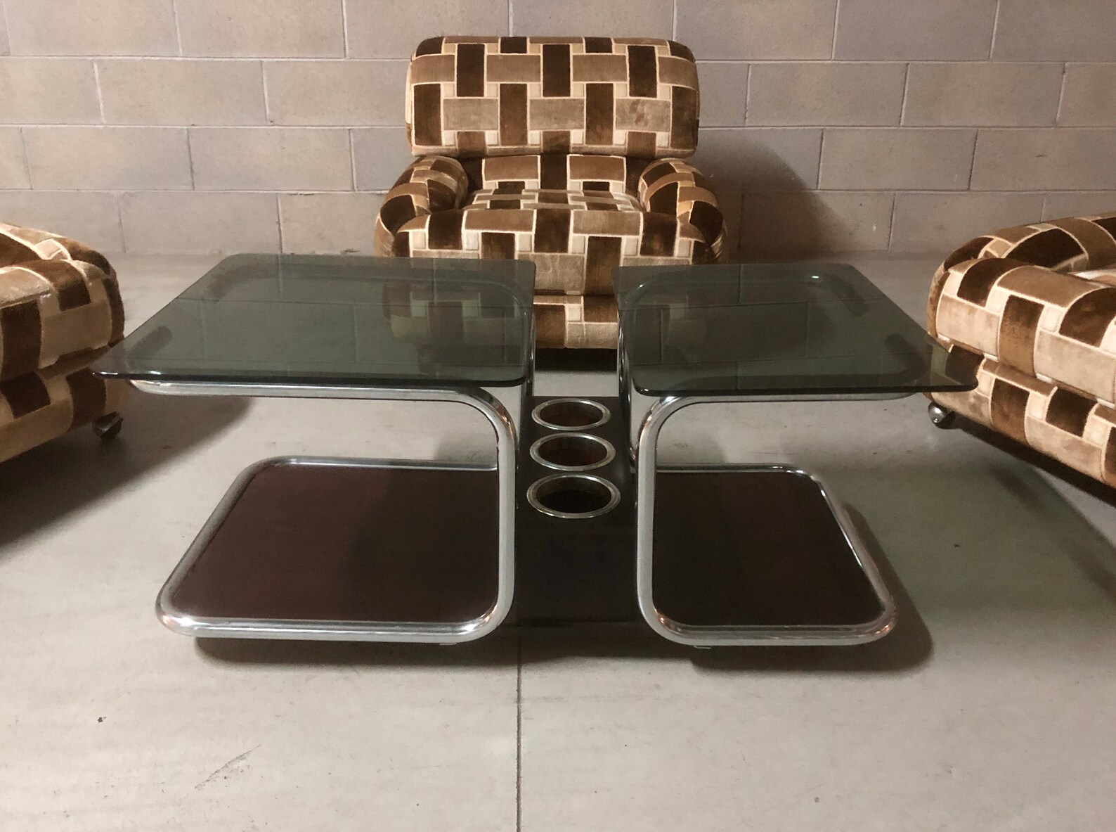 Table modernized design 70s | Etsy