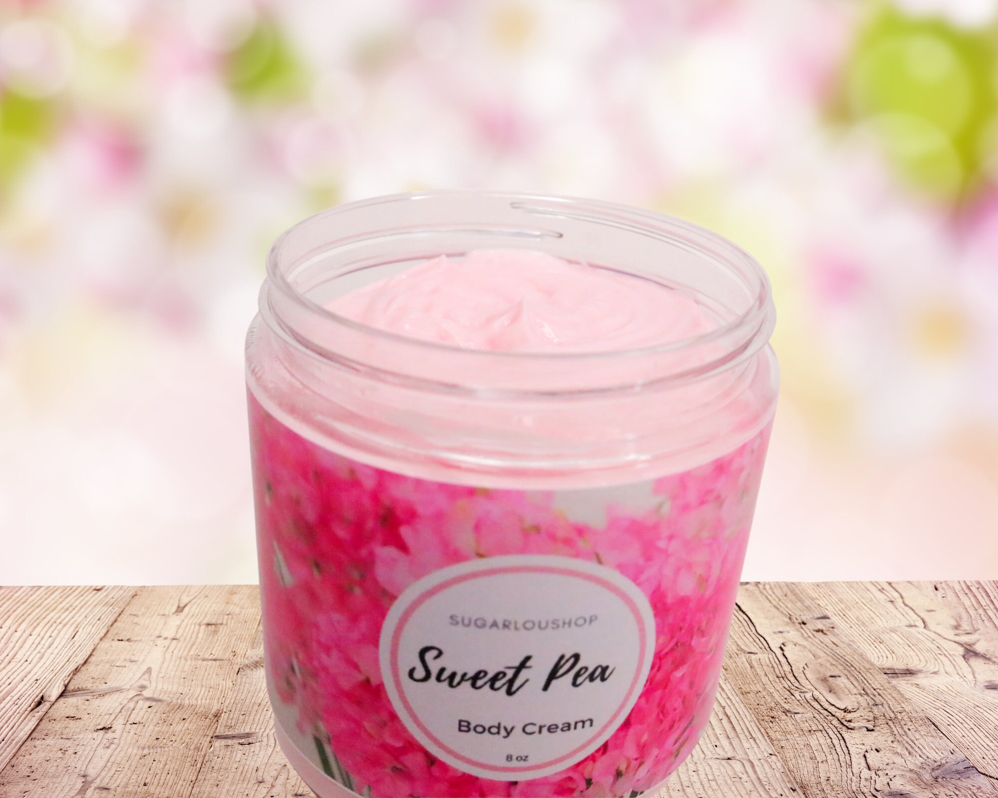 Sweet Pea Body Cream / Natural Body Cream/ Nongreasy Etsy