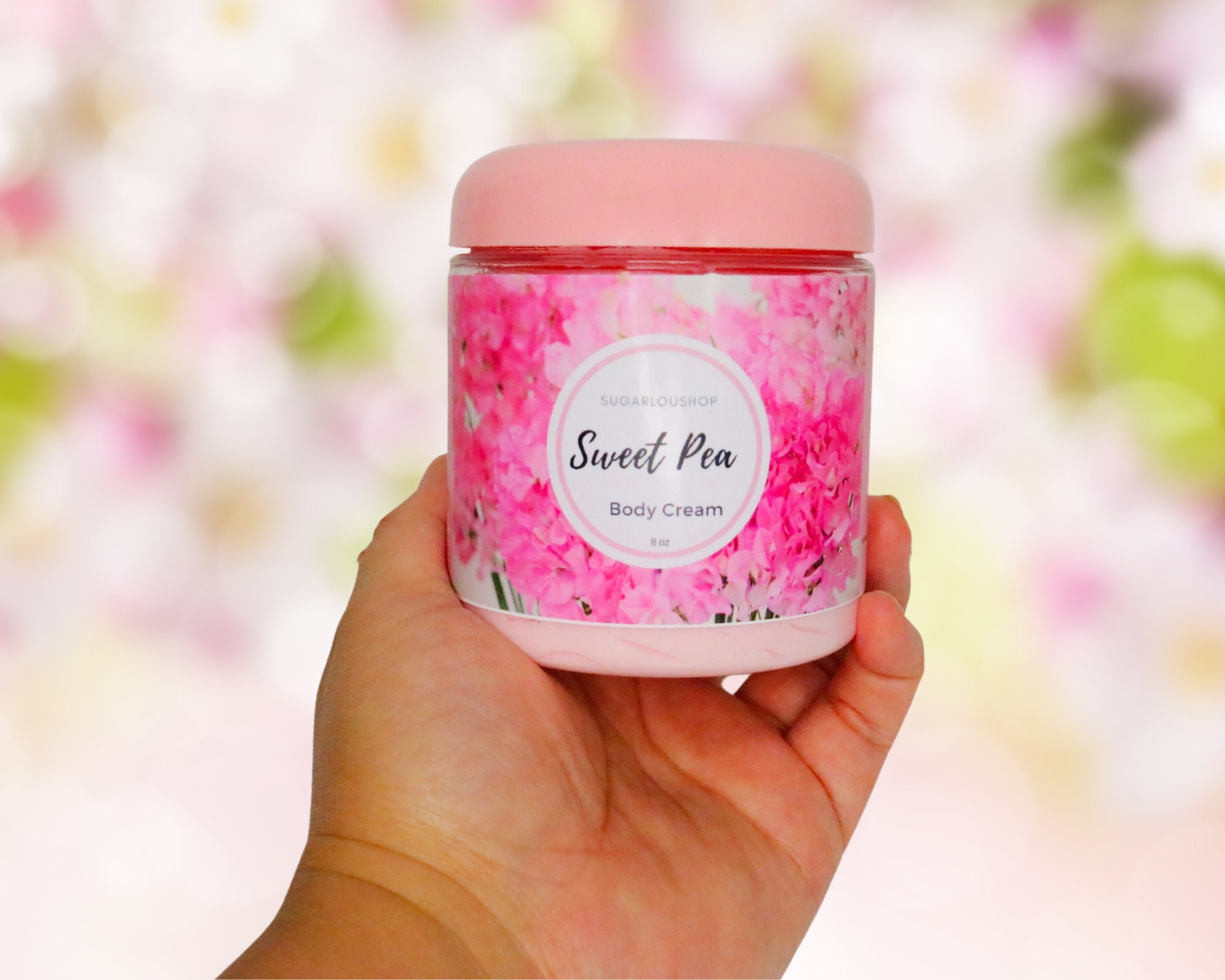 Sweet Pea Body Cream / Natural Body Cream/ Nongreasy Etsy