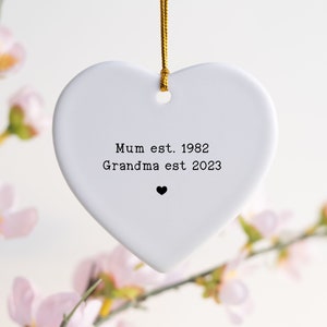 Grandma Gift, Grandma Ornament, Pregnancy Announcement, New Grandma, Personalized Gift For Grandma, Grandma Christmas Ornament Promoted