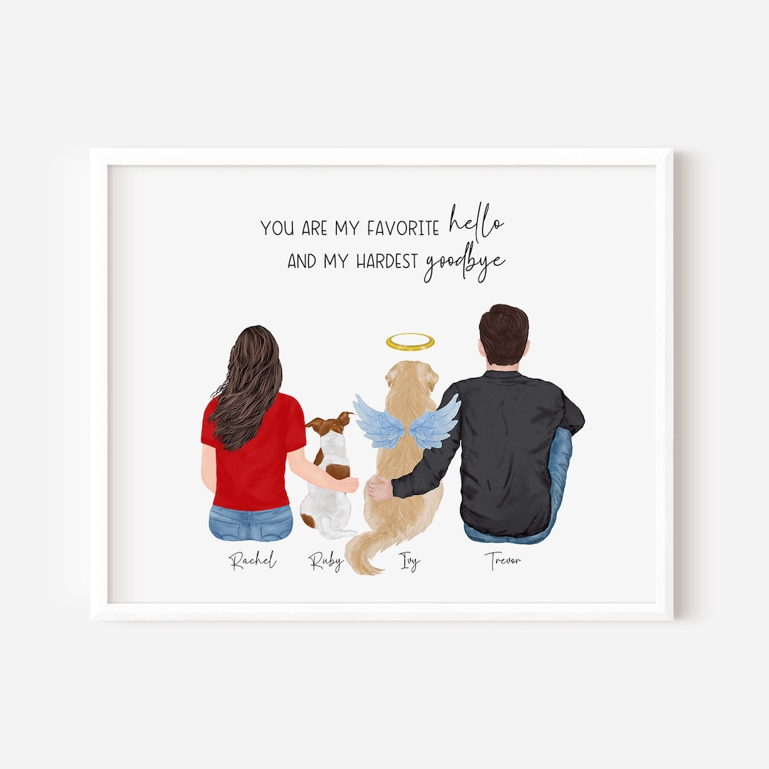 Personalized Dog Mom Wooden Sign - Memorial Gift For Dog Lovers - I Love You To The Moon And Back