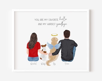 Custom Dog Memorial Gift, Cat Mum, Dog Lover Gift, Custom Dog/Cat Portrait, Digital Print or Poster, Dog Memorial Gift , Pet lover Print