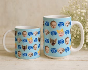 Custom Pet Photo Mug | Personalised Dog Cat Gift for Mum Dad