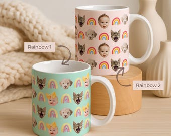 Personalised Pet Photo Mug | Custom Cat Dog Gift for Mum Dad (Ceramic)