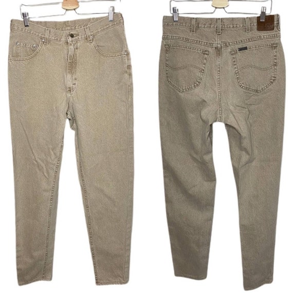 Vintage Lee Riveted Light Tan Latte 