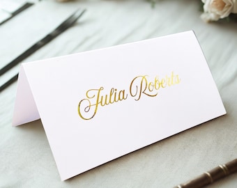 Personalised Foil Wedding Place Cards | Gold, Silver, Rose Gold | Elegant Table Decor
