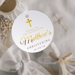 Custom personalised gold foil gift Tags, Handmade, thank You wedding Tag, baptism christening Tags, Business tags, baby shower, party tag