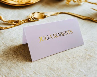 Personalised Foil Wedding Place Cards | Gold, Silver, Rose Gold | Elegant Table Decor