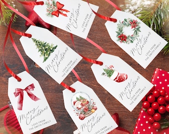 Custom Christmas Tags, Merry Christmas Favor Tags, thank You Tag, Personalised Gift Tags, Favour Tag,  tags, xmas name tags, celebration