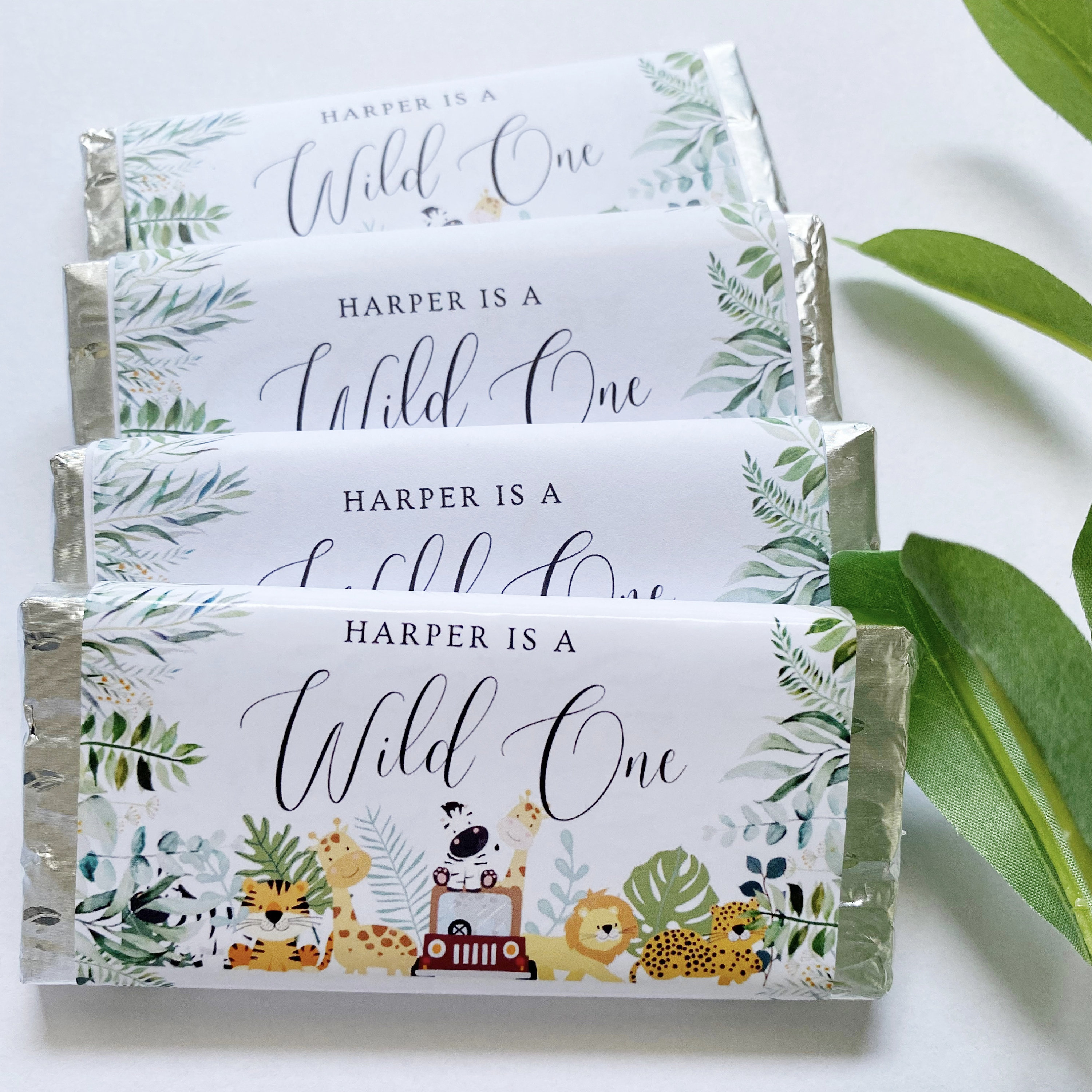 20pc Custom Chocolate Bar Wrapper Custom Name Sticker for - Etsy