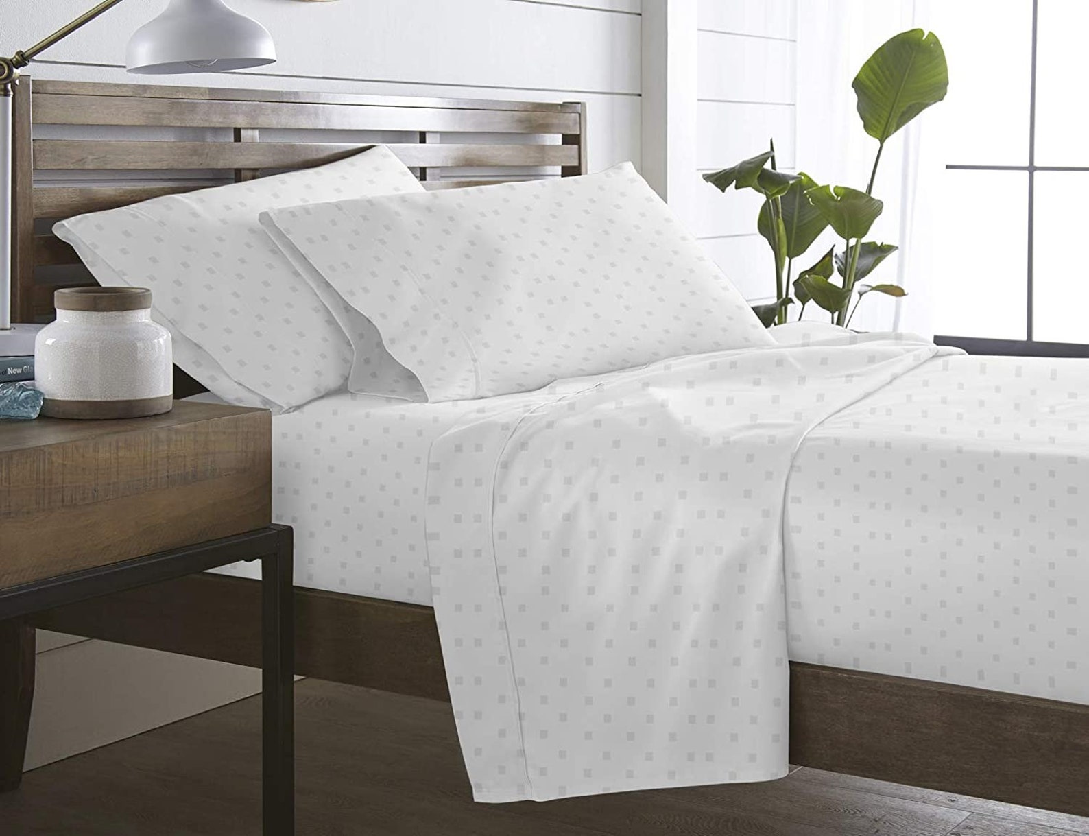 Alpha Cotton Sateen swiss dots 4 Pcs Luxury Sheet set/ 700 TC Etsy