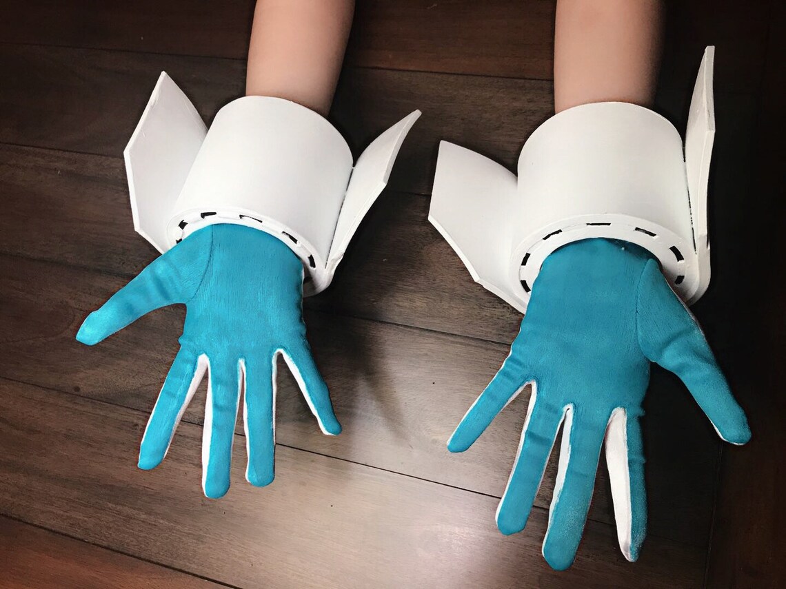 Deku's Airforce Gloves Izuku Midoriya Cosplay My Hero Etsy