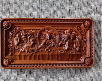 Detailed carved wooden Last Supper | Religious | Spiritual | Faith