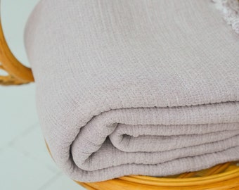 Damson Muslin Comforter: 100% Turkish Cotton, Lightweight 7-Layer Duvet