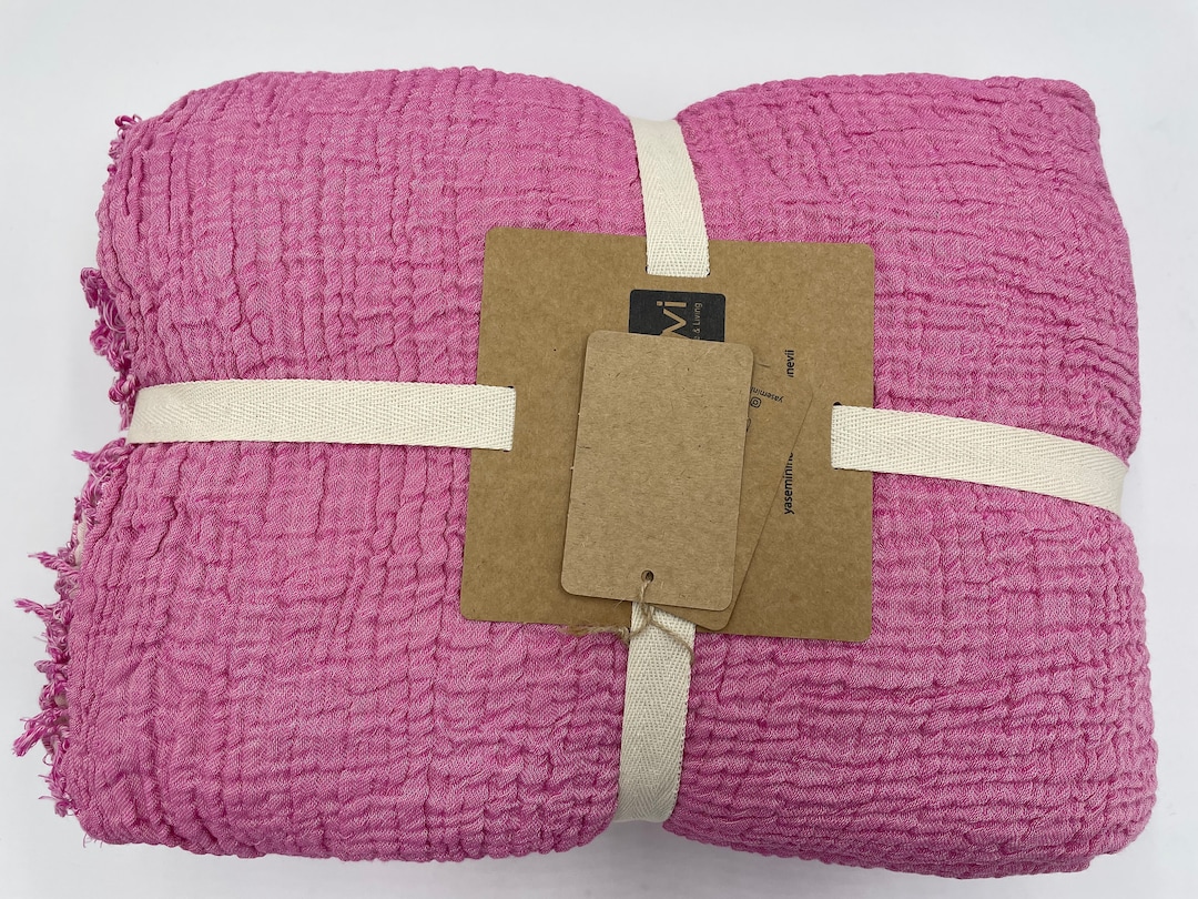 100 Cotton Muslin Throw 4 Layers Gauze Bedspread Soft Turkish Cotton
