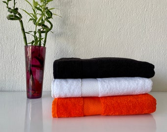 Serviette de bain surdimensionnée en coton turc : très grande, douce et absorbante (40 x 80)