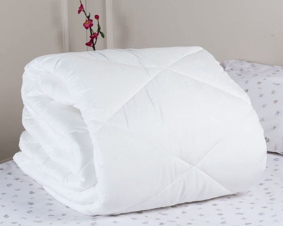 100 Microfiber Comforter for All Seasons Down Comforter Alternative Duvet Insert Solid White Twin Size and Full Queen Size Etsy UK