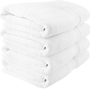 100% Cotton Turkish Towels for Hotel and Spa Extra Large Towels Oversized Maximum Softness and Absorbency Towel Bath Sheet 40 by 87 White