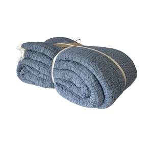 Manta de tiro de muselina 100% algodón, colcha de 4 capas, algodón turco suave, funda de cama de muselina, reversible, cobertor, verde