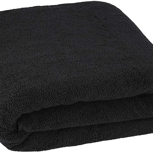 Extra Large Oversized Bath Towels - Black 100% Cotton Turkish Towels for Hotel and Spa, Maximum Softness and Absorbency Bath Sheet, 40 by 80