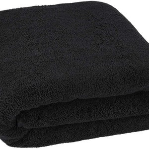 Bath Towels Extra Large Oversized - Black 100% Cotton Turkish Towels for Hotel and Spa, Maximum Softness and Absorbency Bath Sheet, 40 by 80