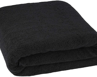 Extra Large Oversized Bath Towels - Black 100% Cotton Turkish Towels for Hotel and Spa, Maximum Softness and Absorbency Bath Sheet, 40 by 80