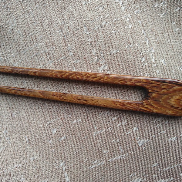 Wooden Hair Fork, hairfork, wood, hair stick wood, Tigerwood (African Walnut), haarforke, wooden hairfork, hairpin, hair accessories