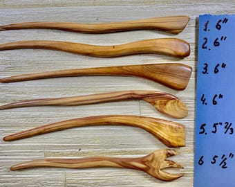 Lilac & Plum Wood Hair Stick: Hand Turned Wooden Hair Pin