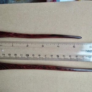 Wooden Hair Stick From the  MACASSAR EBONY wood, hair pin wood, wooden pin, hair stick