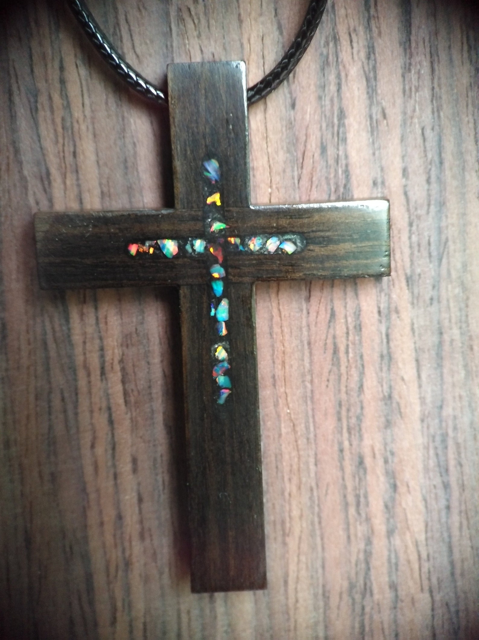 Cruz religiosa colgante de madera Colgante cruzado Cruz de Etsy