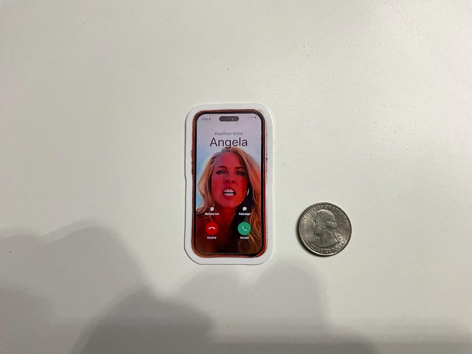 Angela Sticker Angela Facetime Phone Sticker - Etsy