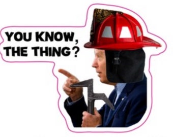 Joe Biden Firefighter Sticker