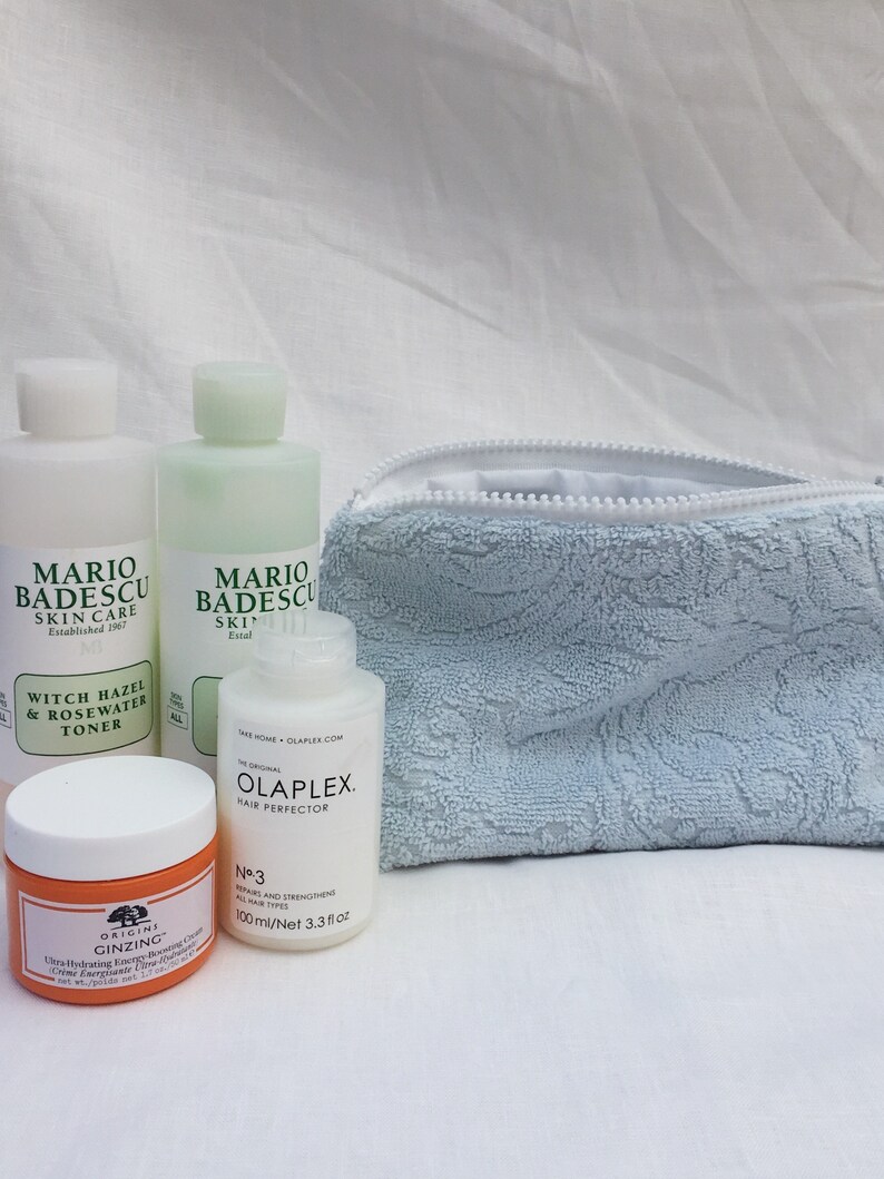 terry towel cosmetic bag